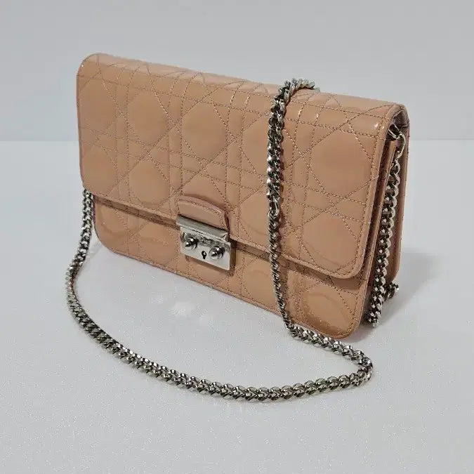 [BUNJANG] Dior Miss Dior Cannage Patent Leather Chain Bag / 빈티지 디올 까나쥬 페이던트 미스 디올 플랩 체인백