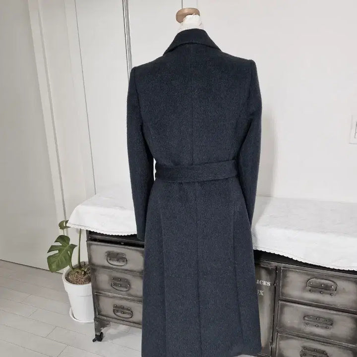 [BUNJANG] Maje Lamacoat Dark Gray Coat / 마쥬 라마코트 슬림55