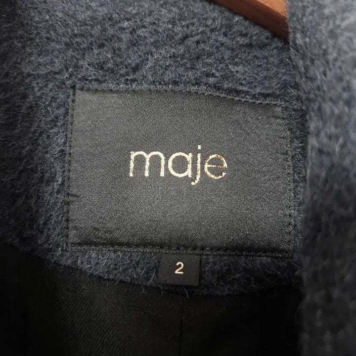 [BUNJANG] Maje Lamacoat Dark Gray Coat / 마쥬 라마코트 슬림55