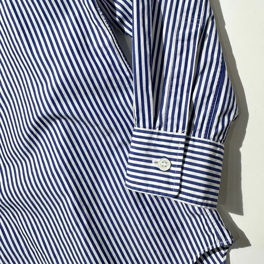 [BUNJANG] Comme des Garcons Play Heart Patch Stripe Shirt / [S] 꼼데가르송 플레이 하트와펜 스트라이프 셔츠