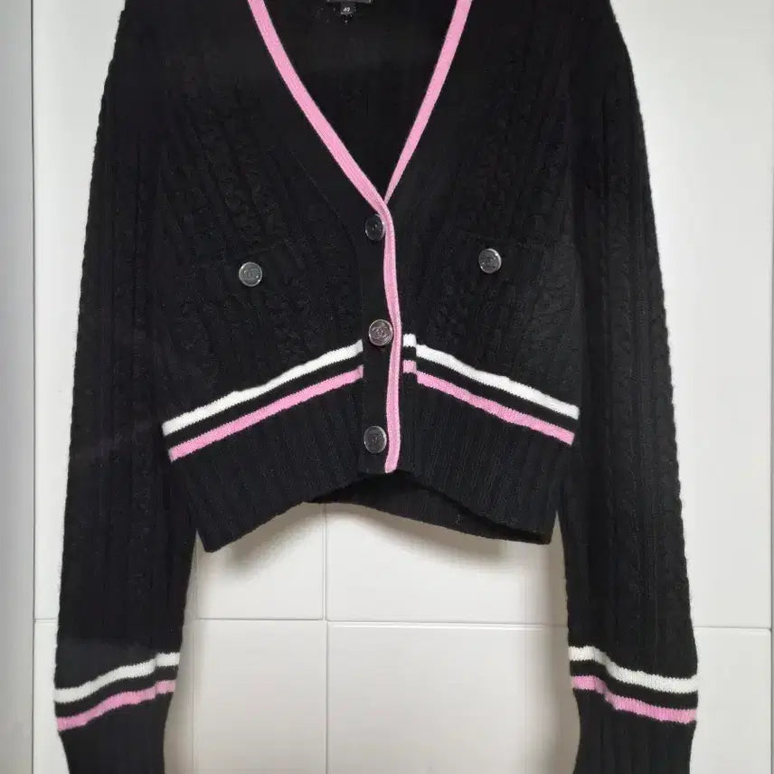 [BUNJANG] Chanel CC Button Cashmere Cardigan / 샤넬 CC버튼 캐시미어 가디건