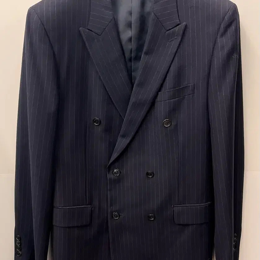 [BUNJANG] TREMOLO Striped Double Breasted Jacket 110 / 트레몰로 TREMOLO 스트라이프 더블 자켓 110