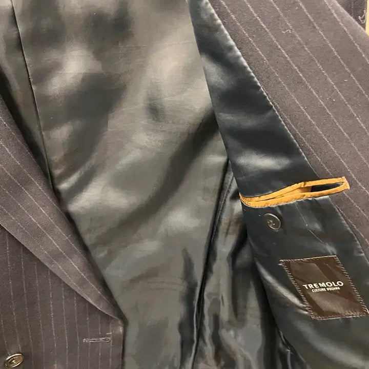 [BUNJANG] TREMOLO Striped Double Breasted Jacket 110 / 트레몰로 TREMOLO 스트라이프 더블 자켓 110