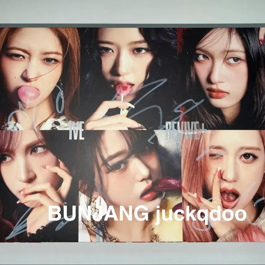 [BUNJANG] IVE Signed Album / 아이브 리바이브+ 친필싸인앨범 ive revive signed album