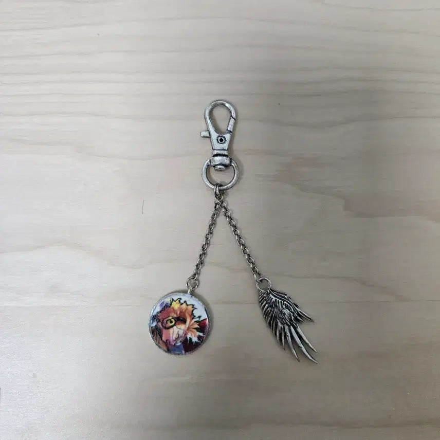 [BUNJANG] My Hero Academia Hawks Original Art Exhibition Keyring / (정품) 히로아카 호크스 원화전 키링