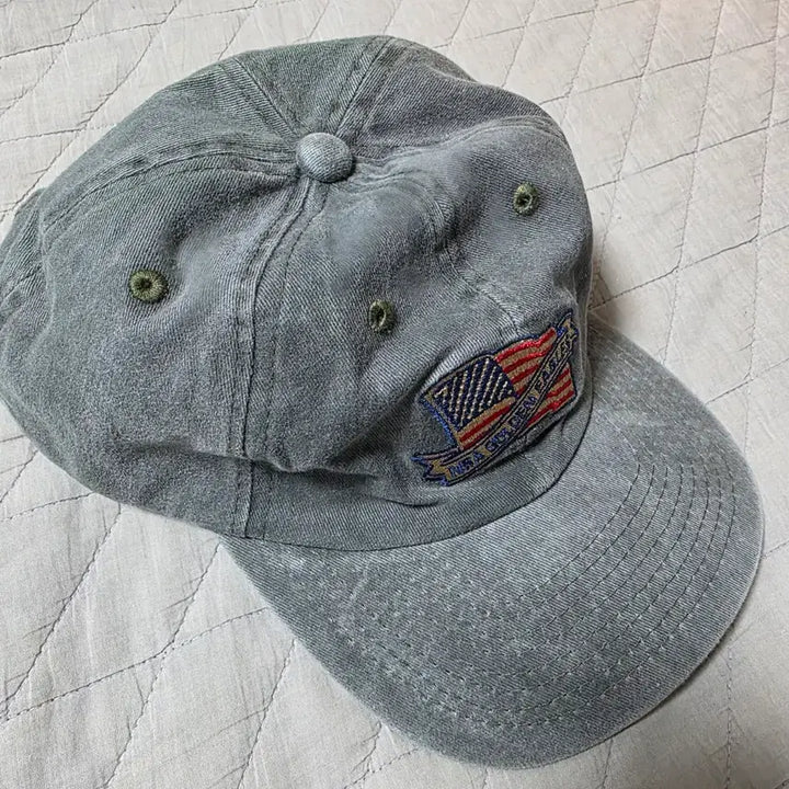 [BUNJANG] NRA Vintage Golden Eagle 6-Panel Washed Ball Cap / [OS] 빈티지 NRA 플래그 골든 이글 6패널 볼캡 ver 워싱