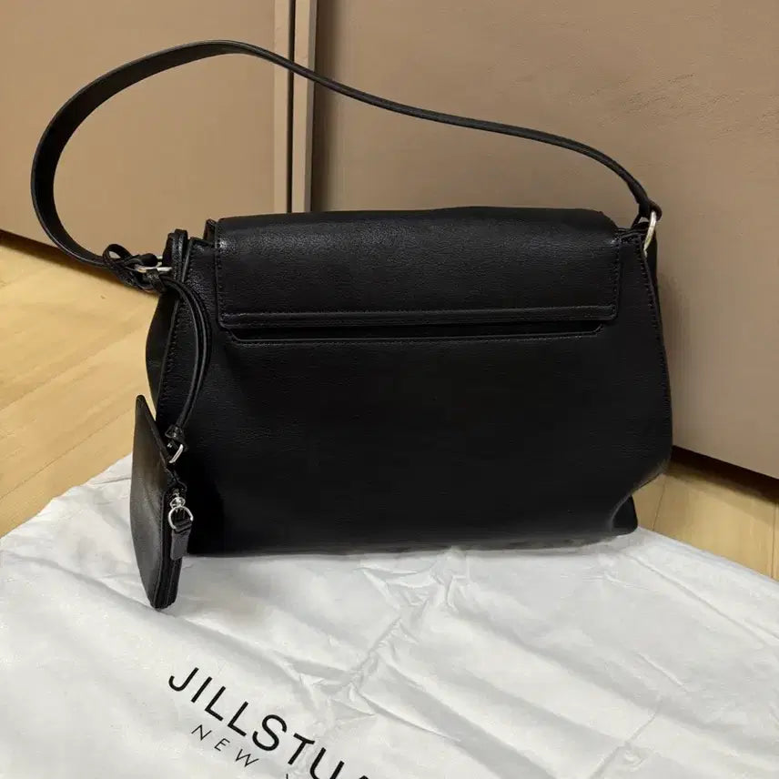 [BUNJANG] Jill Stuart AUBE Leather Shoulder Bag / 질스튜어트 AUBE 가죽 숄더백 블랙 가방