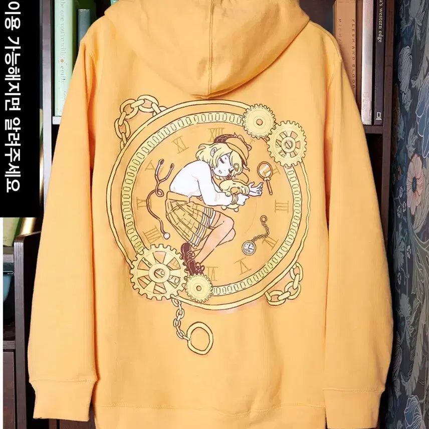 [BUNJANG] Hololive Amelia Watson Omocat Hoodie / 미개봉 홀로라이브 오모켓 콜라보 아멜리아 왓슨 후드티