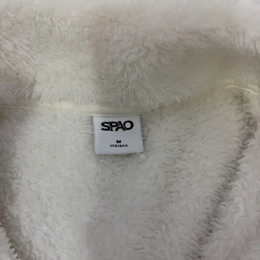 [BUNJANG] Spao Fleece Jacket White M / 스파오 후리스 화이트 M