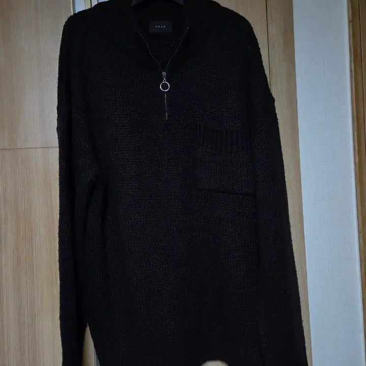 [BUNJANG] ROAD Half-Neck Black Knit (L) / (L) ROAD 하프넥 블랙 니트