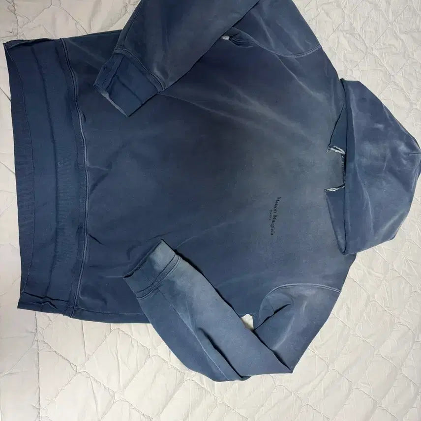 [BUNJANG] Maison Margiela Blue Washed Hoodie / 메종 마르지엘라 블루 후드티