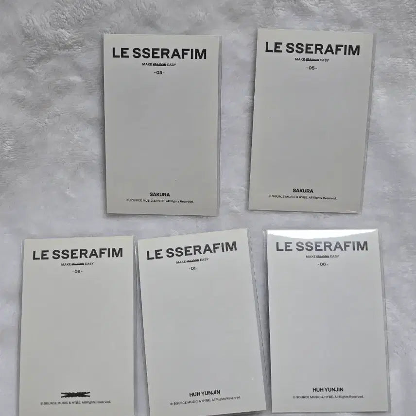 [BUNJANG] Le Sserafim Eazy Sakura Yunjin Popup Polaroid Bundle Set Photocard / 르세라핌 이지 사쿠라 윤진 팝업 폴라로이드 포카 일괄