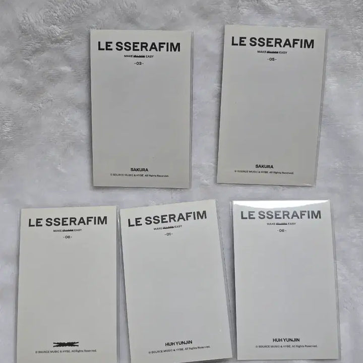 [BUNJANG] Le Sserafim Eazy Sakura Yunjin Popup Polaroid Bundle Set Photocard / 르세라핌 이지 사쿠라 윤진 팝업 폴라로이드 포카 일괄