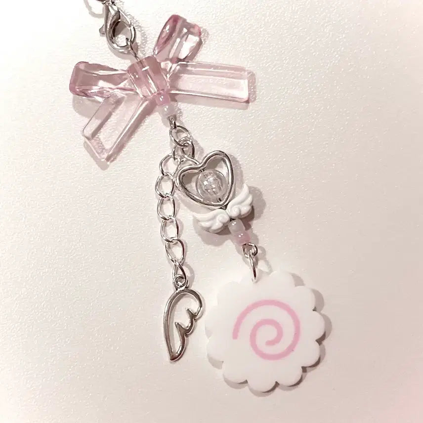 [BUNJANG] Narutomaki Angelcore Beaded Keyring / 나루토마키 엔젤코어 비즈 키링