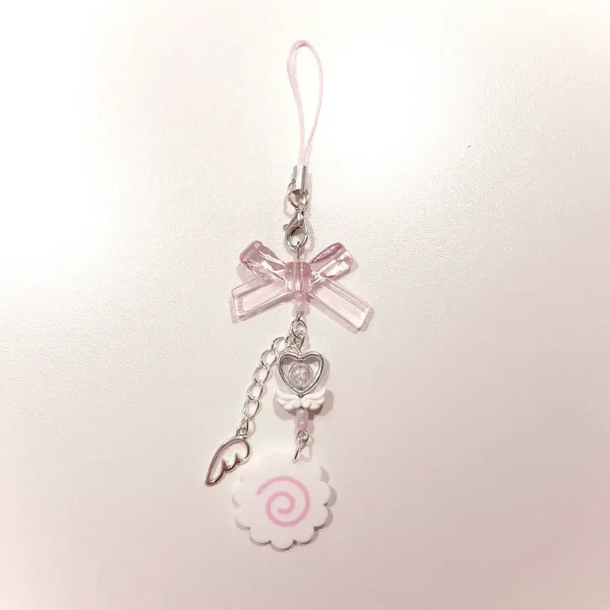 [BUNJANG] Narutomaki Angelcore Beaded Keyring / 나루토마키 엔젤코어 비즈 키링