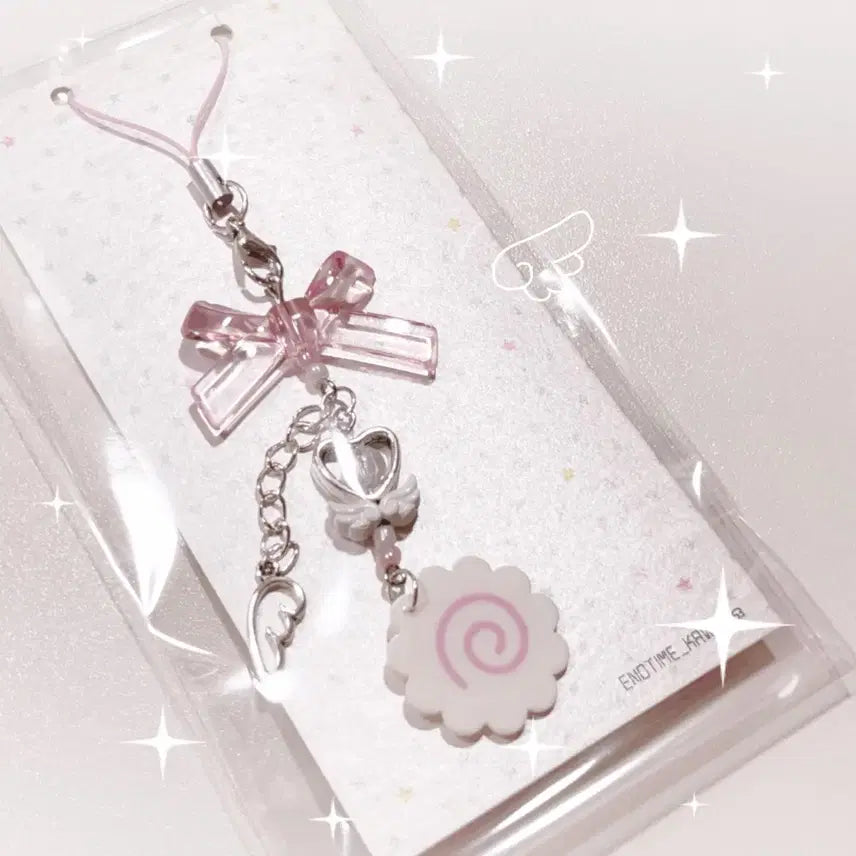 [BUNJANG] Narutomaki Angelcore Beaded Keyring / 나루토마키 엔젤코어 비즈 키링