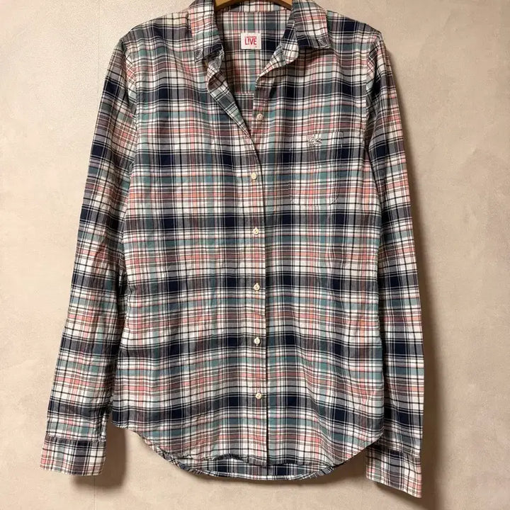 [BUNJANG] Lacoste Check Shirt (Size S) / 라코스테 체크 남방