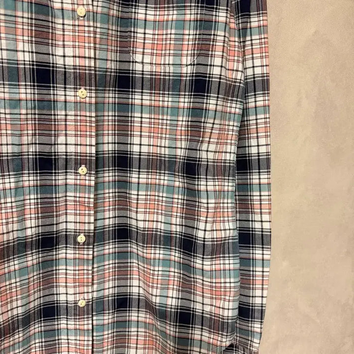 [BUNJANG] Lacoste Check Shirt (Size S) / 라코스테 체크 남방