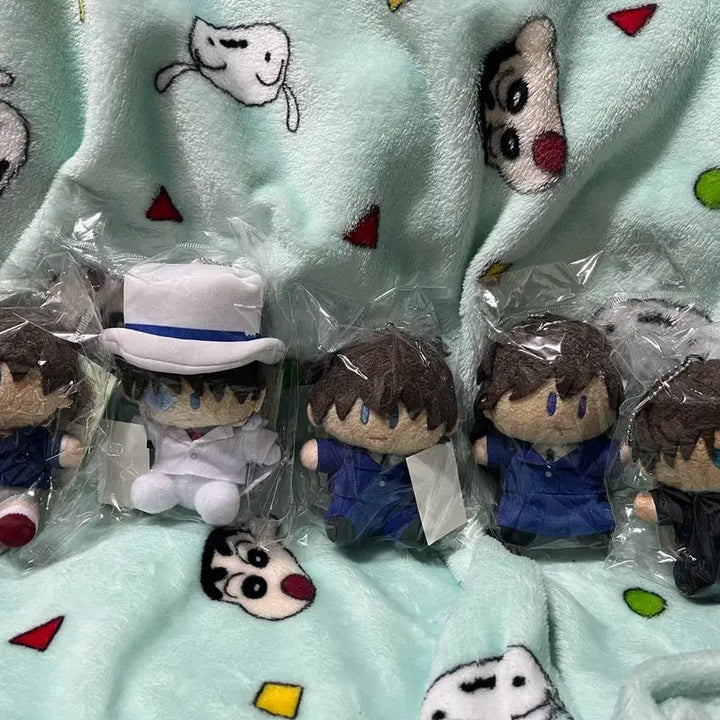 [BUNJANG] Detective Conan Yuri Nui Keyring Bundle Set / 팔아요) 명탐정코난 요리누이 키링 5종세트 일괄만