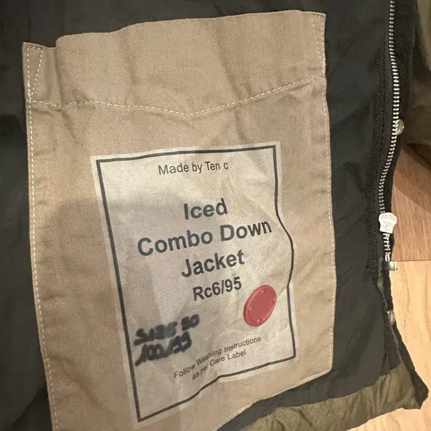 [BUNJANG] Ten C Iced Combo Down Jacket Green Lizard / Ten C 텐씨 아이스드 콤보 다운 자켓 그린 리자드