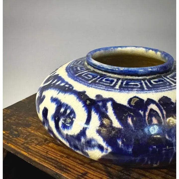 [BUNJANG] Qing Dynasty Blue and White Porcelain Brush Washer / 고대 문방용품 - 청대 청화백자 필세