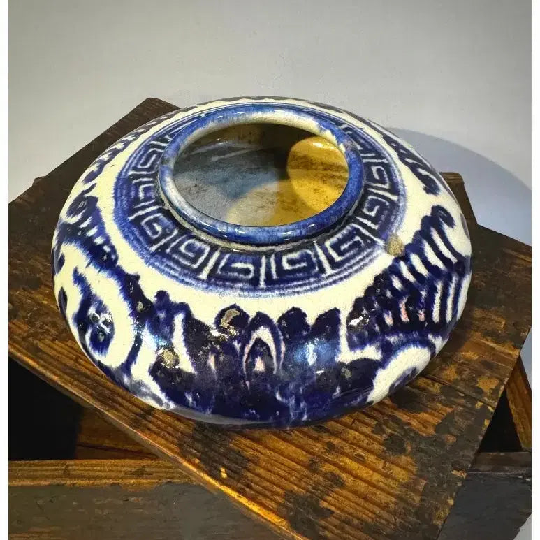 [BUNJANG] Qing Dynasty Blue and White Porcelain Brush Washer / 고대 문방용품 - 청대 청화백자 필세