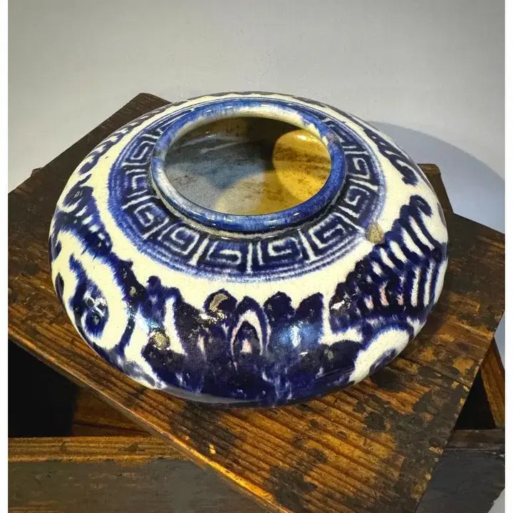 [BUNJANG] Qing Dynasty Blue and White Porcelain Brush Washer / 고대 문방용품 - 청대 청화백자 필세