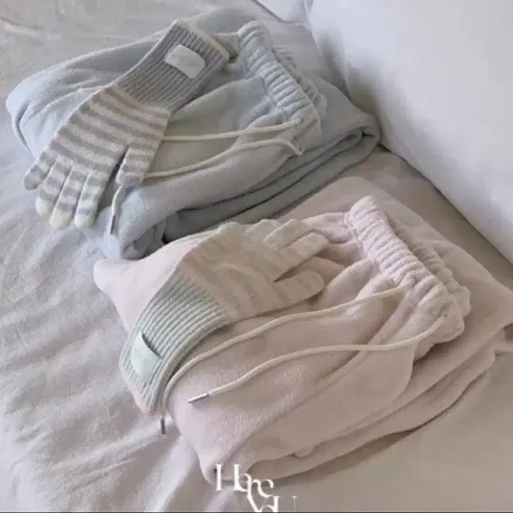 [BUNJANG] Yurie Bear Jam Fleece Pants Pink / 유리에 베어잼 후리스팬츠 핑크