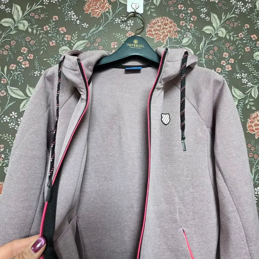 [BUNJANG] K-Swiss Women's Lavender Hoodie 95 / K-Swiss 케이스위스여성간절기 후드집업 라벤더95