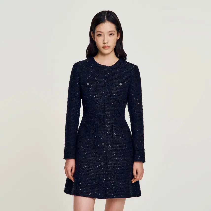 [BUNJANG] Sandro Sequin Mini Dress / 산드로 스팽글 원피스 36