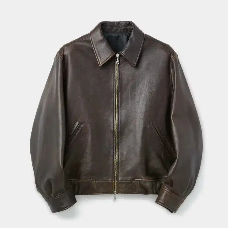 [BUNJANG] Coore Antique Lambskin Blouson (XL) / 쿠어 엔틱 램스킨 블루종(새상품) 팝니다.