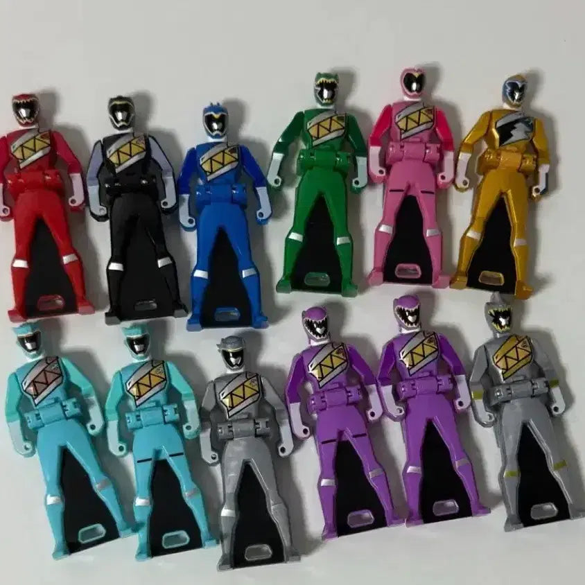 [BUNJANG] Power Rangers Dino Force & Captain Force Ranger Keys Bundle Set / 파워레인저 다이노포스 캡틴포스 레인저키