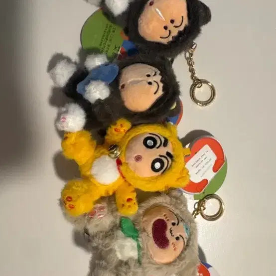 [BUNJANG] Crayon Shin-chan Characters Doll Keyring / 짱구는못말려 짱구 맹구 훈이 인형 키링
