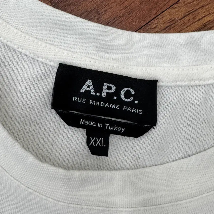 [BUNJANG] A.P.C. VPC Navy Logo Short Sleeve T-Shirt (2XL / 105) / 2XL(105) 아페쎄 VPC 네이비로고 반팔 라운드 티셔츠
