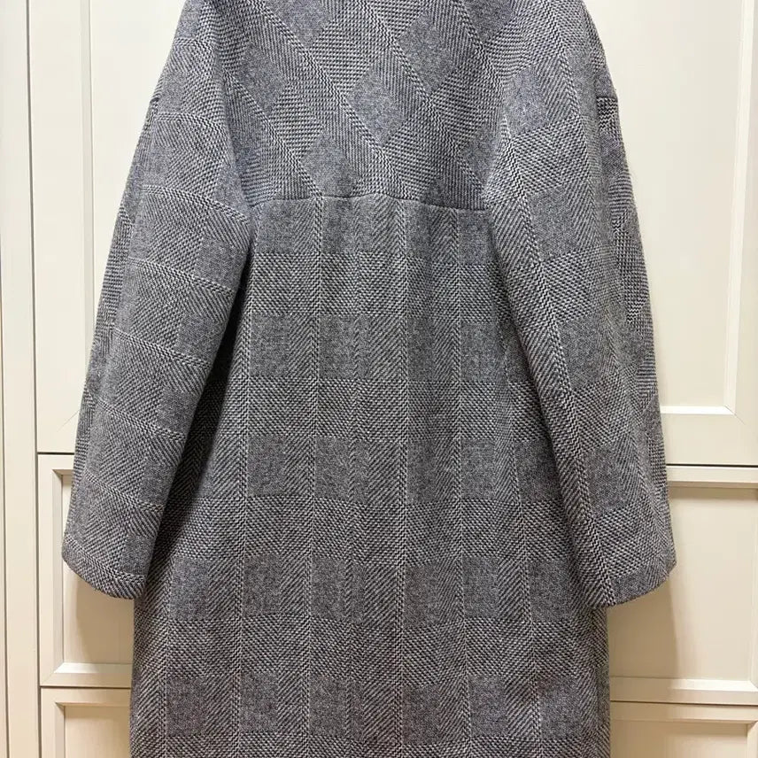 [BUNJANG] Benetton Herringbone Check Coat / 베네통 체크코트