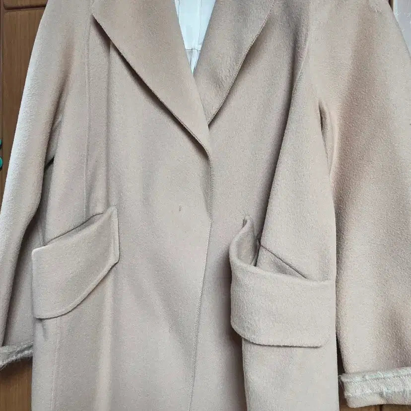 [BUNJANG] Mine Rose Pink Basic Coat / 마인코트