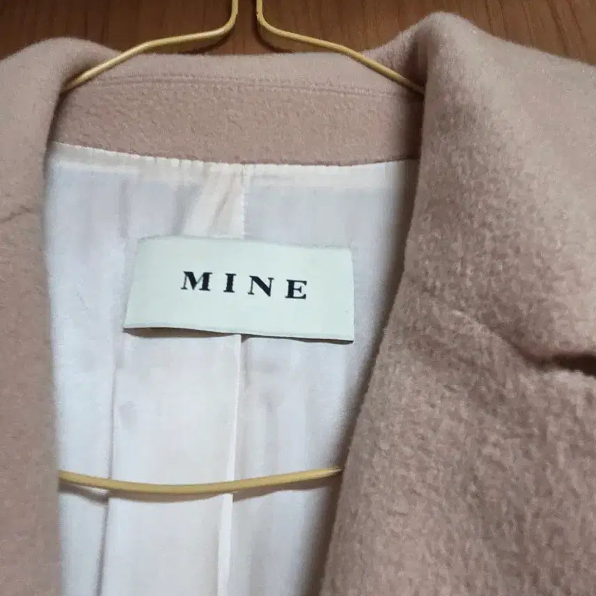 [BUNJANG] Mine Rose Pink Basic Coat / 마인코트