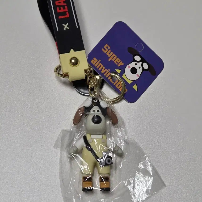 [BUNJANG] Wallace and Gromit Gromit Keyring Doll / 월레스와 그로밋 그로밋 키링 인형 새상품