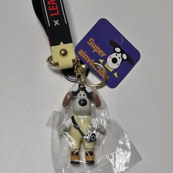 [BUNJANG] Wallace and Gromit Gromit Keyring Doll / 월레스와 그로밋 그로밋 키링 인형 새상품