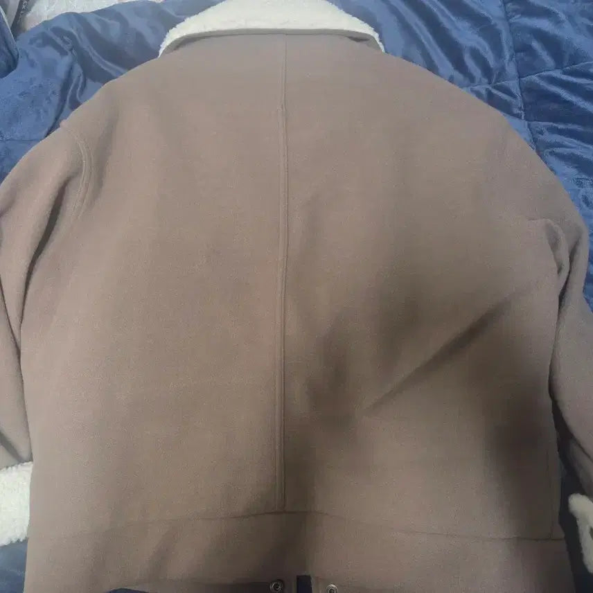 [BUNJANG] ANDMORE Oversized Sheepskin Jacket Brown / 앤드모어 오버핏 무스탕 자켓 브라운