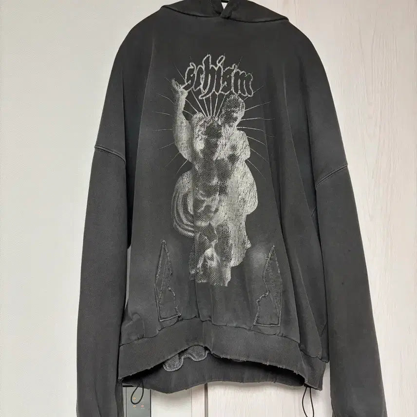 [BUNJANG] SKISM INDUCING PSYCHE Hoodie Charcoal L / L) 스키즘인듀싱 PSYCHE 후드 차콜