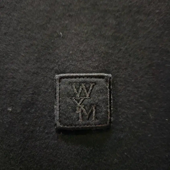 [BUNJANG] Wooyoungmi Back Logo Printed T-shirt Black / [정품/25SS/46사이즈] 우영미 백로고 프린팅 반팔티셔츠 블랙 검정