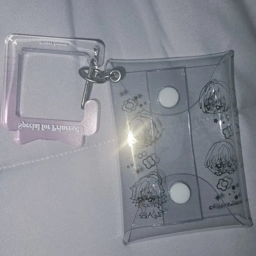[BUNJANG] Ensemble Stars Espri Mini Clear Pouch Carabiner / 앙스타 에스프리 미니 클리어 파우치 카라비너 애니메이트 카페 아크릴