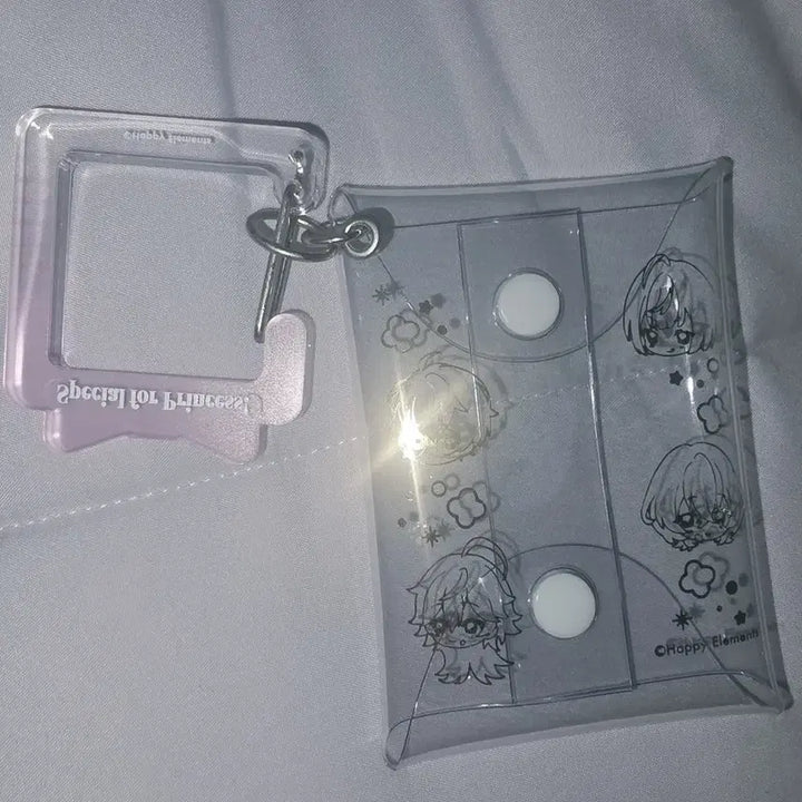 [BUNJANG] Ensemble Stars Espri Mini Clear Pouch Carabiner / 앙스타 에스프리 미니 클리어 파우치 카라비너 애니메이트 카페 아크릴