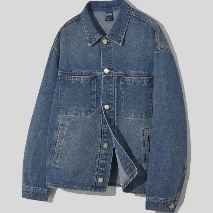 [BUNJANG] AGE-ODD Washing Crop Jacket M / 에이지오디 워싱 크롭자켓 M