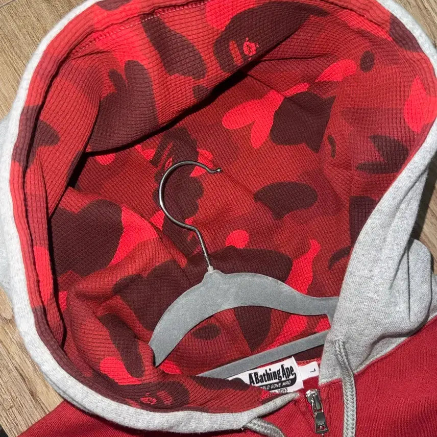 [BUNJANG] Bape Color Camo Hoodie Zip-up / 베이프 컬러 카모 후드집업