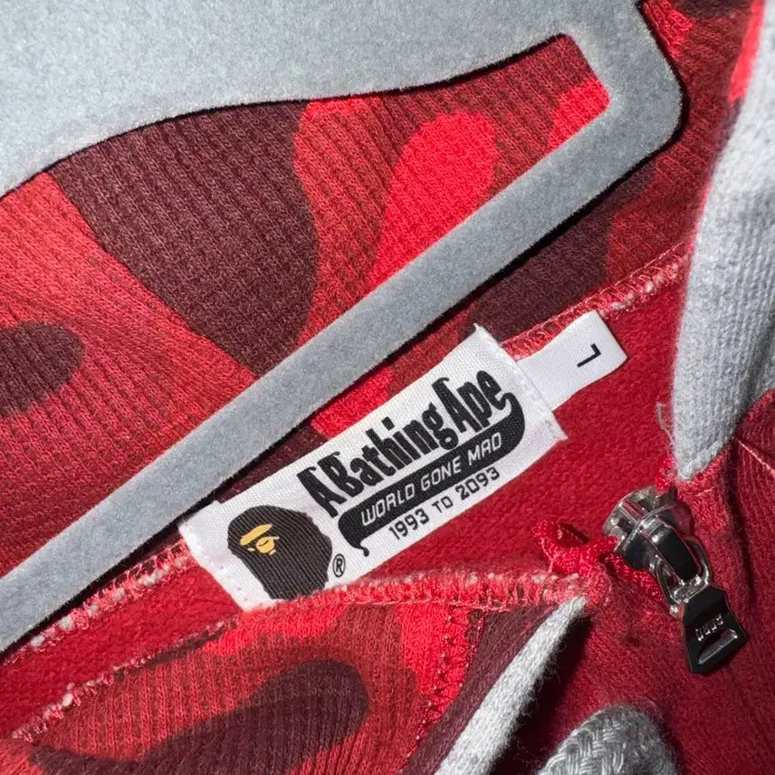 [BUNJANG] Bape Color Camo Hoodie Zip-up / 베이프 컬러 카모 후드집업