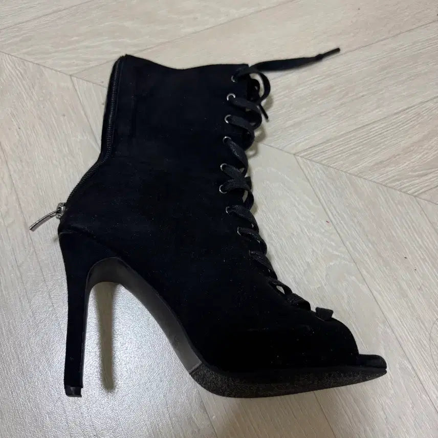 [BUNJANG] C.Me's Hill Suede Lace-up Open Toe Heels / 씨미즈힐 시미즈힐 판매,교환