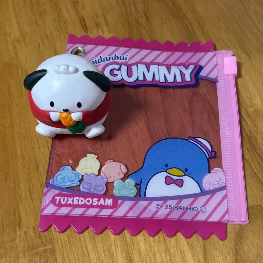 [BUNJANG] Sanrio Pochacco Gacha + Tuxedo Sam Zipper Bag / 산리오 포차코 너무 많이 먹어서 가챠 + 산리오 지퍼백(턱시도샘)