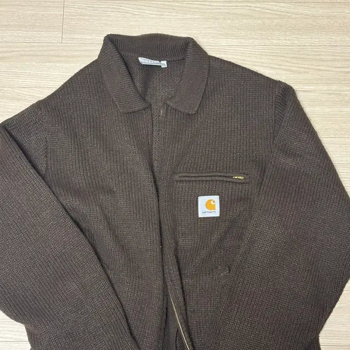 [BUNJANG] Carhartt Knit Zip-up Brown XL / 칼하트 니트집업 브라운 xl